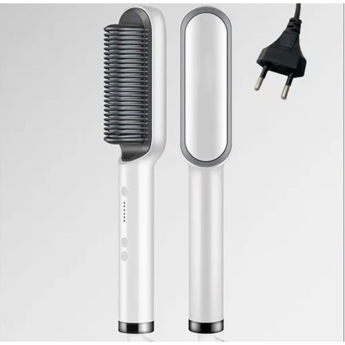Escova Alisadora Anion Hair Pro 3 em 1 | Secador, Chapinha e Modelador de Cachos - Bivolt