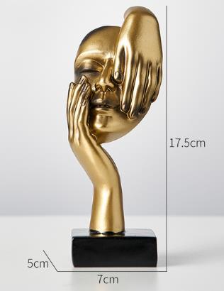 Estátua de Resina Abstrata Nórdica | Casa & Decoração