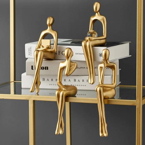 Estatua Decorativa Abstrata - Suporte para Livros | Casa & Decoração