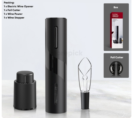 Kit Abridor de Vinho | Elétrico e Moderno