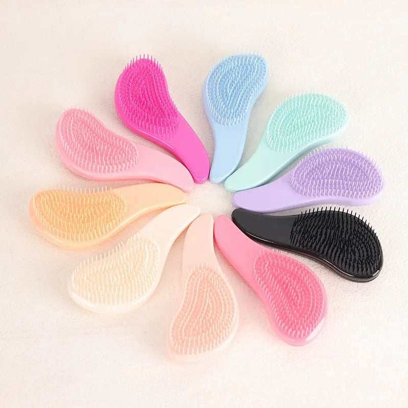 Escova de Cabelo On-the-Go | Compacto e Leve com Cerdas Suaves e Eficientes