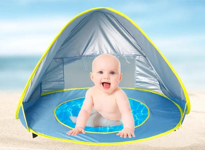 Tenda portátil Piscininha e Diversão para bebê com Proteção UV