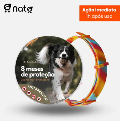 Colar SafePet Anti Pulgas e Carrapatos [8 meses de proteção] | Acessórios para Pets