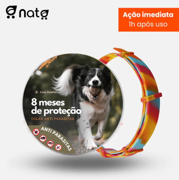 Colar SafePet Anti Pulgas e Carrapatos [8 meses de proteção] | Acessórios para Pets