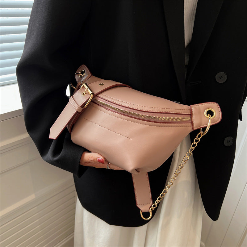 Bolsa - Pochete de Couro Transversal de Luxo