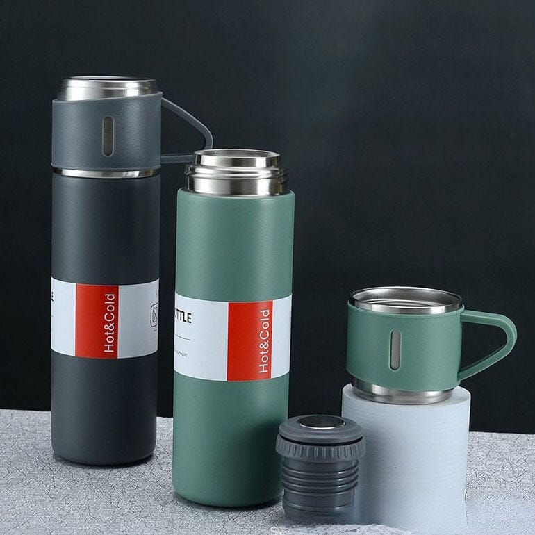 Kit Garrafa Térmica e Xícaras Karaman