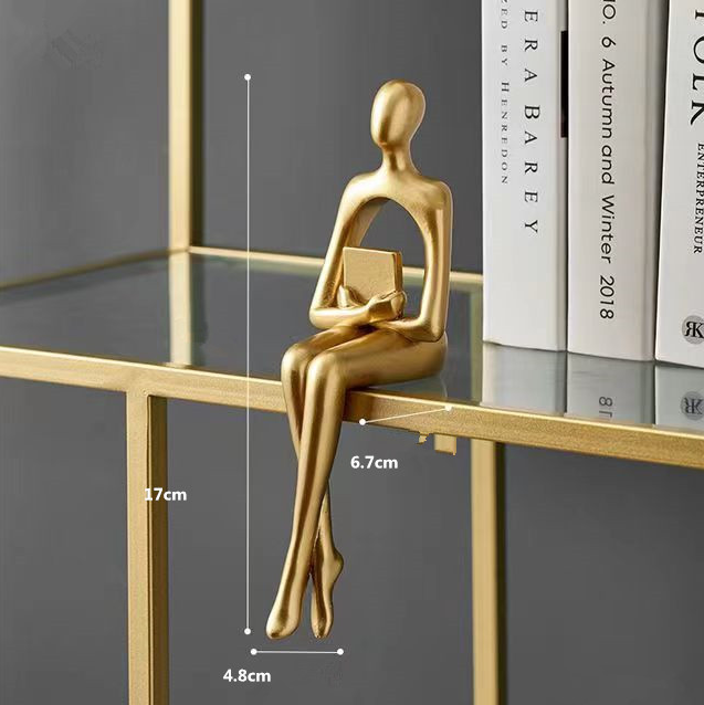 Estatua Decorativa Abstrata - Suporte para Livros | Casa & Decoração