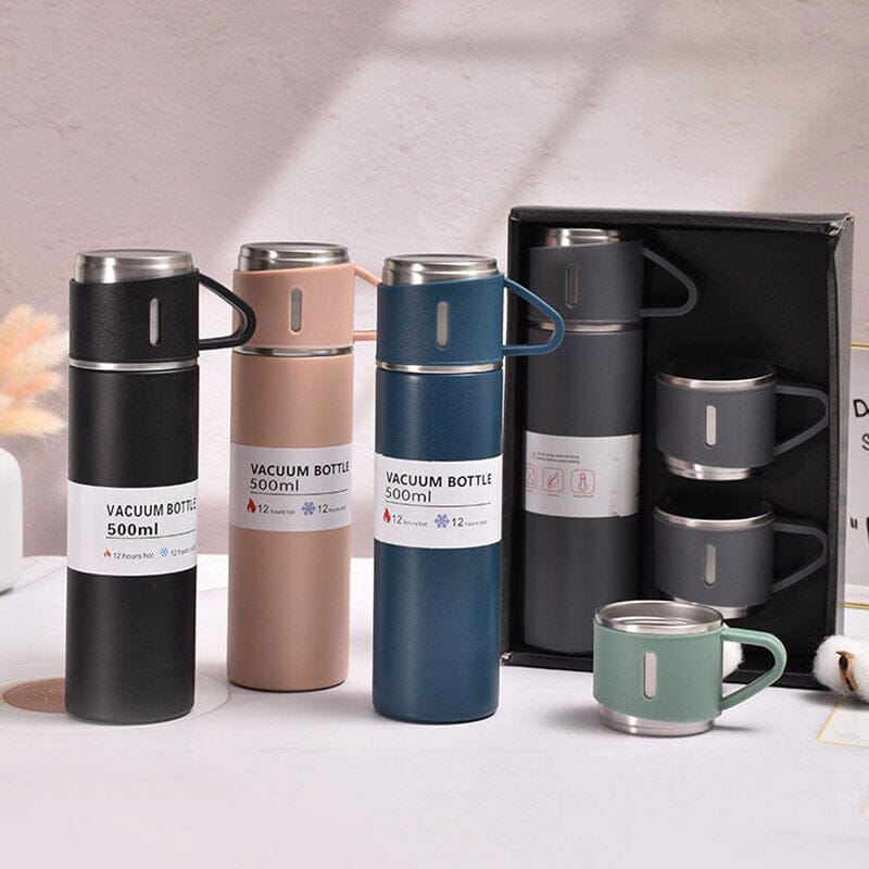 Kit Garrafa Térmica e Xícaras Karaman