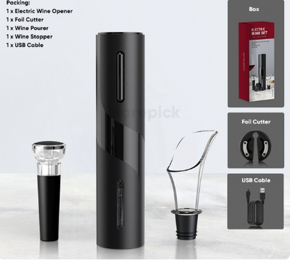 Kit Abridor de Vinho | Elétrico e Moderno