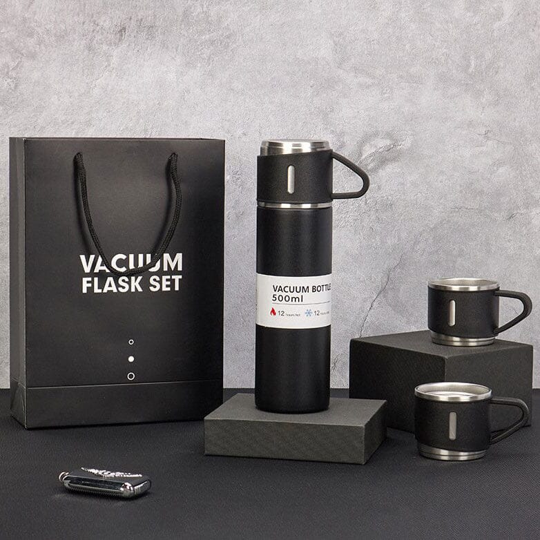 Kit Garrafa Térmica e Xícaras Karaman