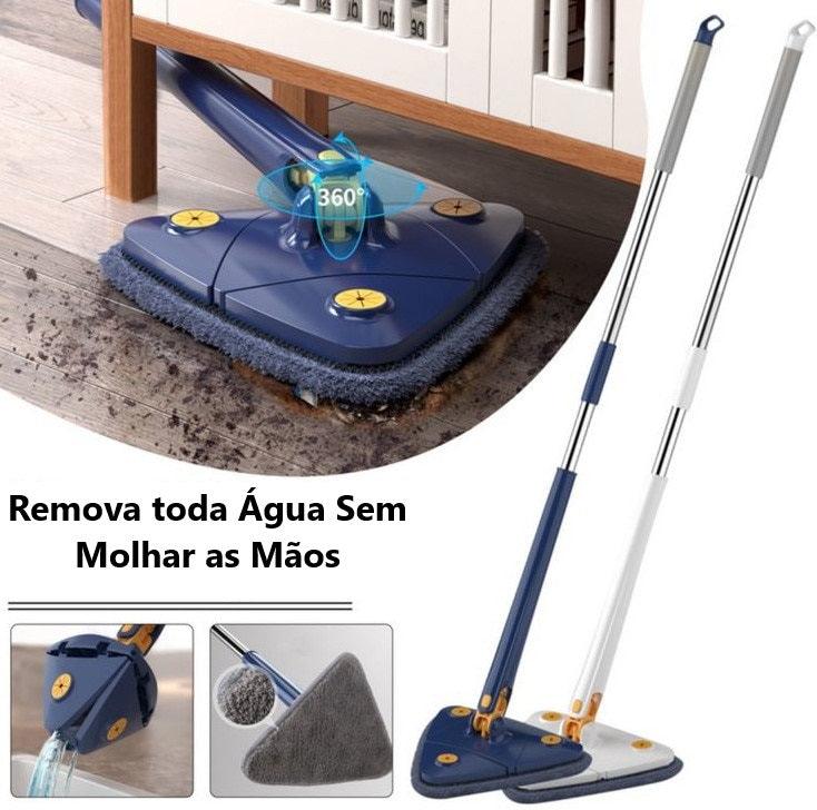 Mop Giratorio | Esfregão de Limpeza Triângulo - Ajustavél 360º