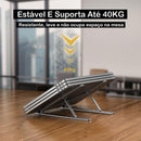 Suporte para Notebook de Alumínio Dobrável: Elegância e Ergonomia para o seu Espaço de Trabalho!