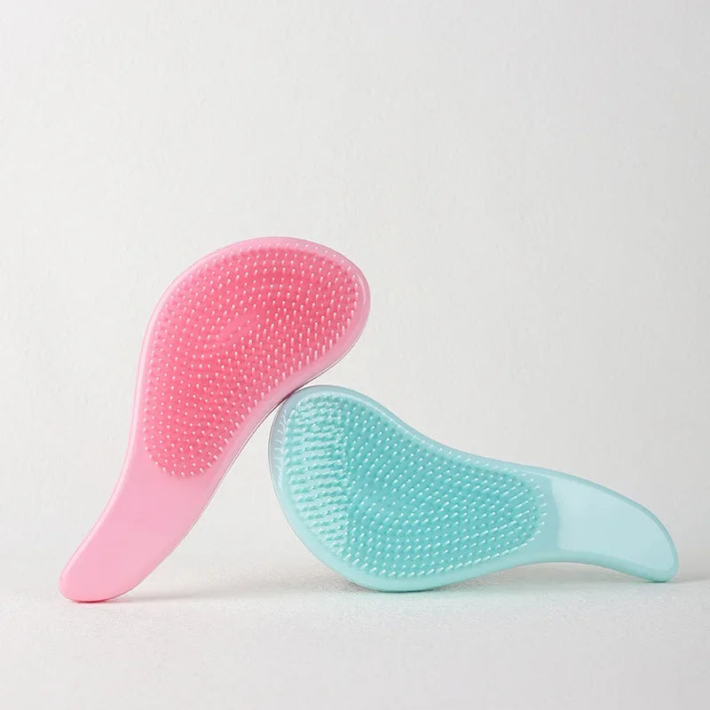 Escova de Cabelo On-the-Go | Compacto e Leve com Cerdas Suaves e Eficientes