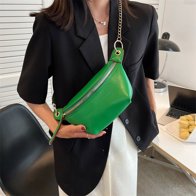 Bolsa - Pochete de Couro Transversal de Luxo