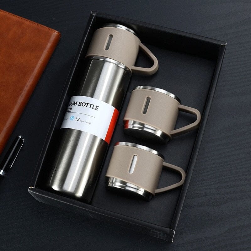 Kit Garrafa Térmica e Xícaras Karaman